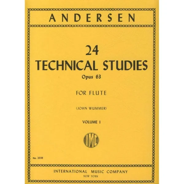 24 Estudios técnicos para flauta Op. 63 de Andersen