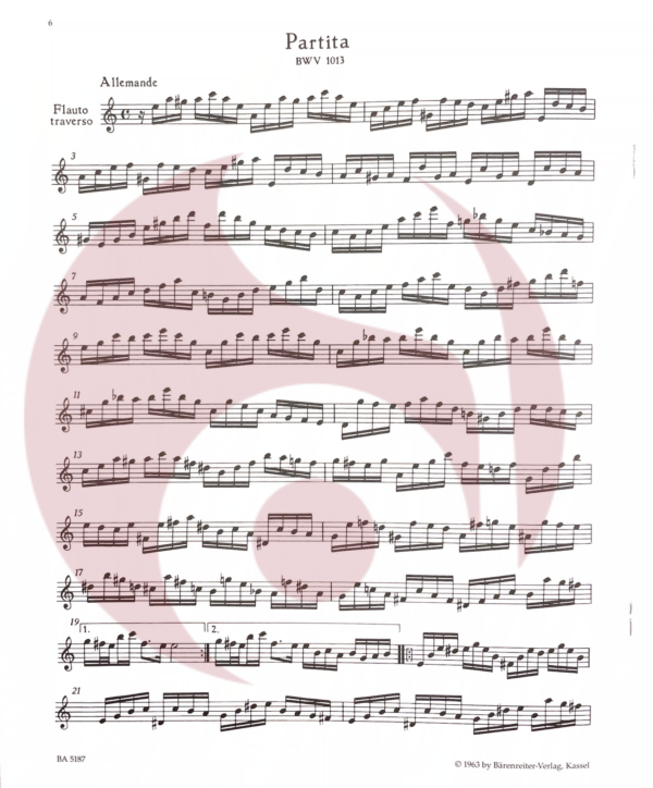 Partita Bach flauta