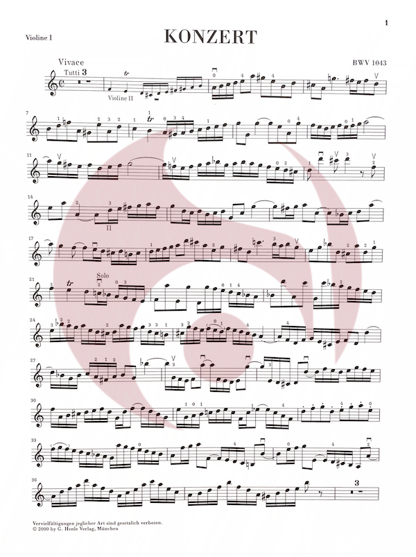 Concierto para 2 Flautas en Re menor de J S Bach