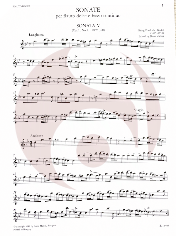 Sonatas Haendel flauta