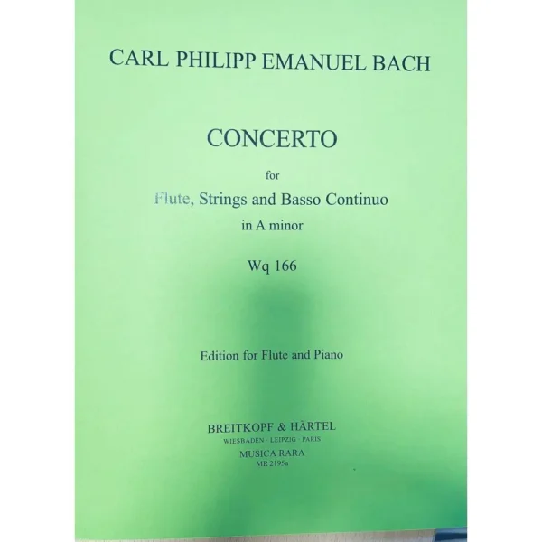 Concierto en La menor de C P E Bach