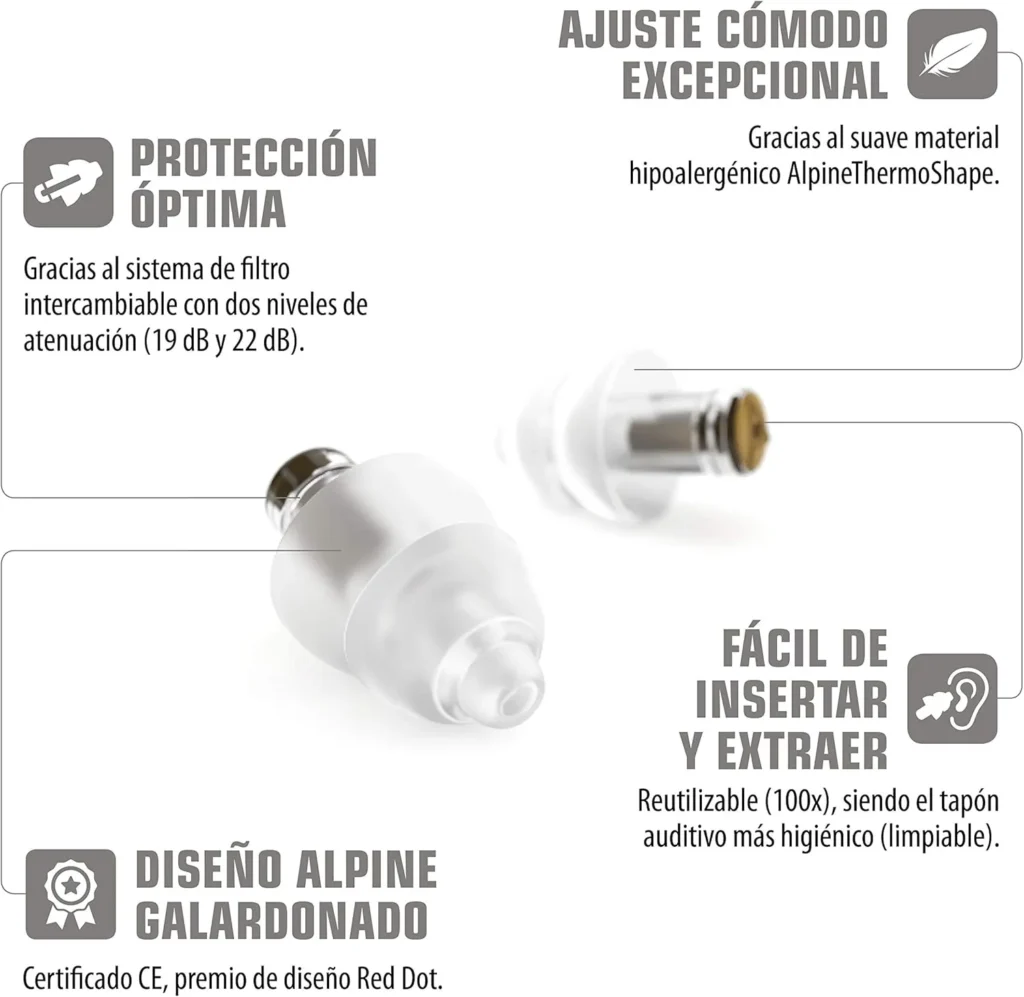 Tapones Musicsafe para los oídos