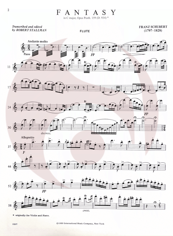 Fantasía in Do Mayor op 159 de Schubert