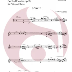 6 Sonatas para Flauta op 10 de Weber