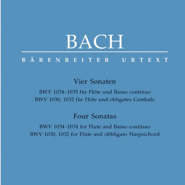 Sonatas para Flauta BWV 1030 1032 1034 1035 de J S Bach