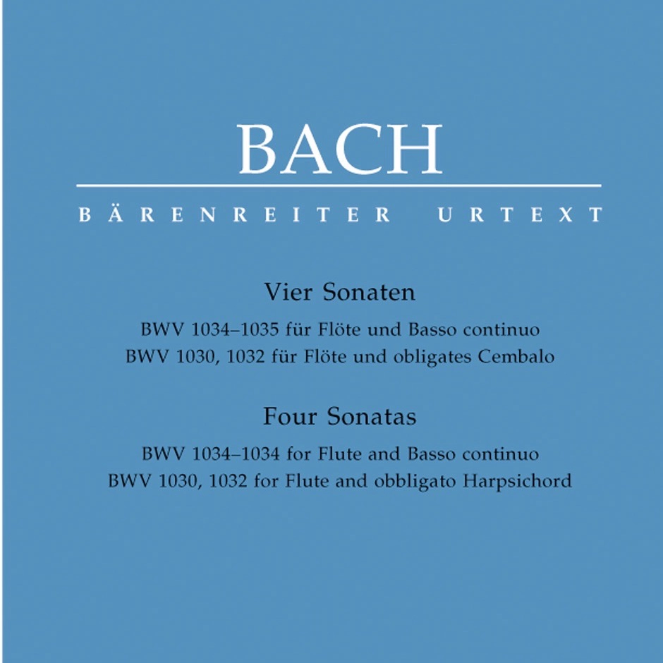 Sonatas para Flauta BWV 1030 1032 1034 1035 de J S Bach