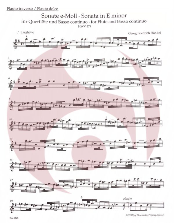 Haendel sonatas flauta