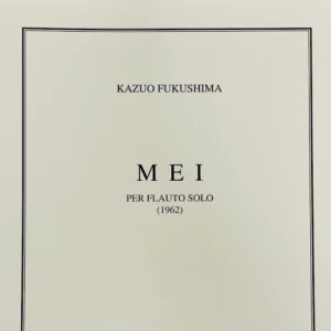 Mei para Flauta sola de Fukushima