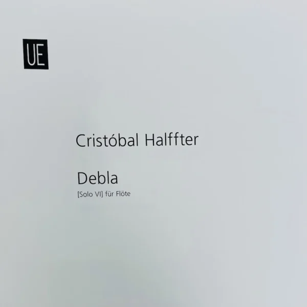 Debla para Flauta sola de Halffter