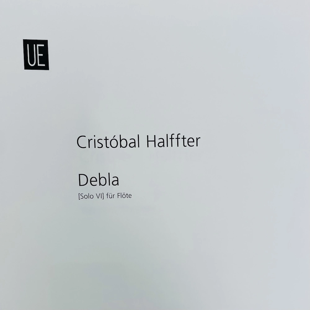 Debla para Flauta sola de Halffter