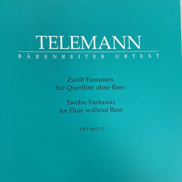 12 Fantasías para Flauta TWV 40: 2 - 13 de Telemann