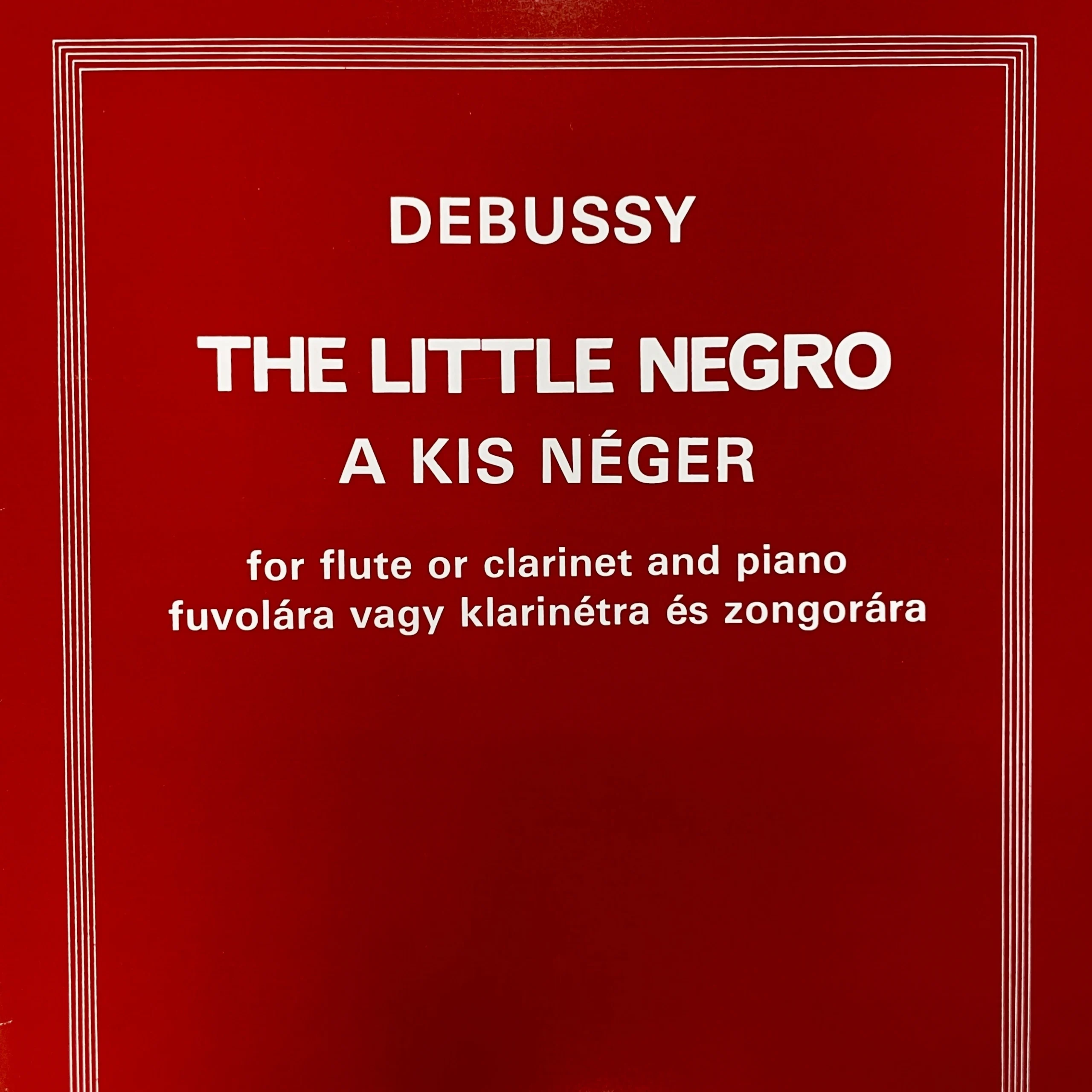 The Little Negro para Flauta de Debussy