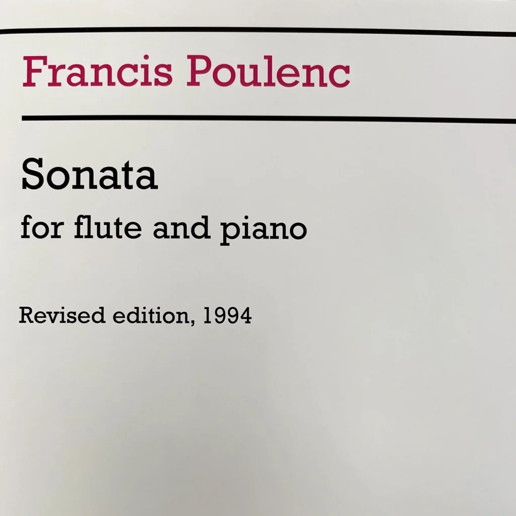 Sonata para Flauta de Poulenc