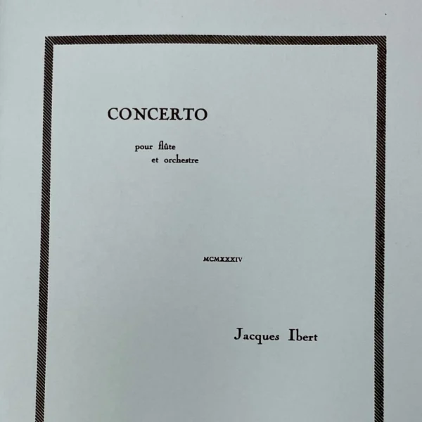 Concierto para Flauta de Ibert