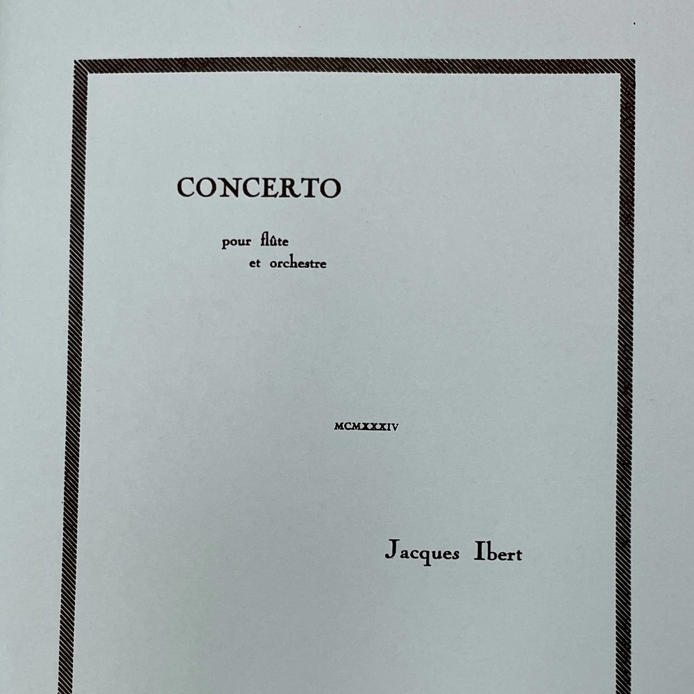 Concierto para Flauta de Ibert
