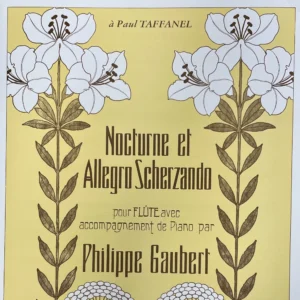 Nocturno Allegro Scherzando para flauta de Gaubert