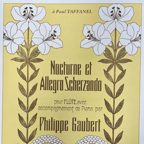 Nocturno Allegro Scherzando para flauta de Gaubert