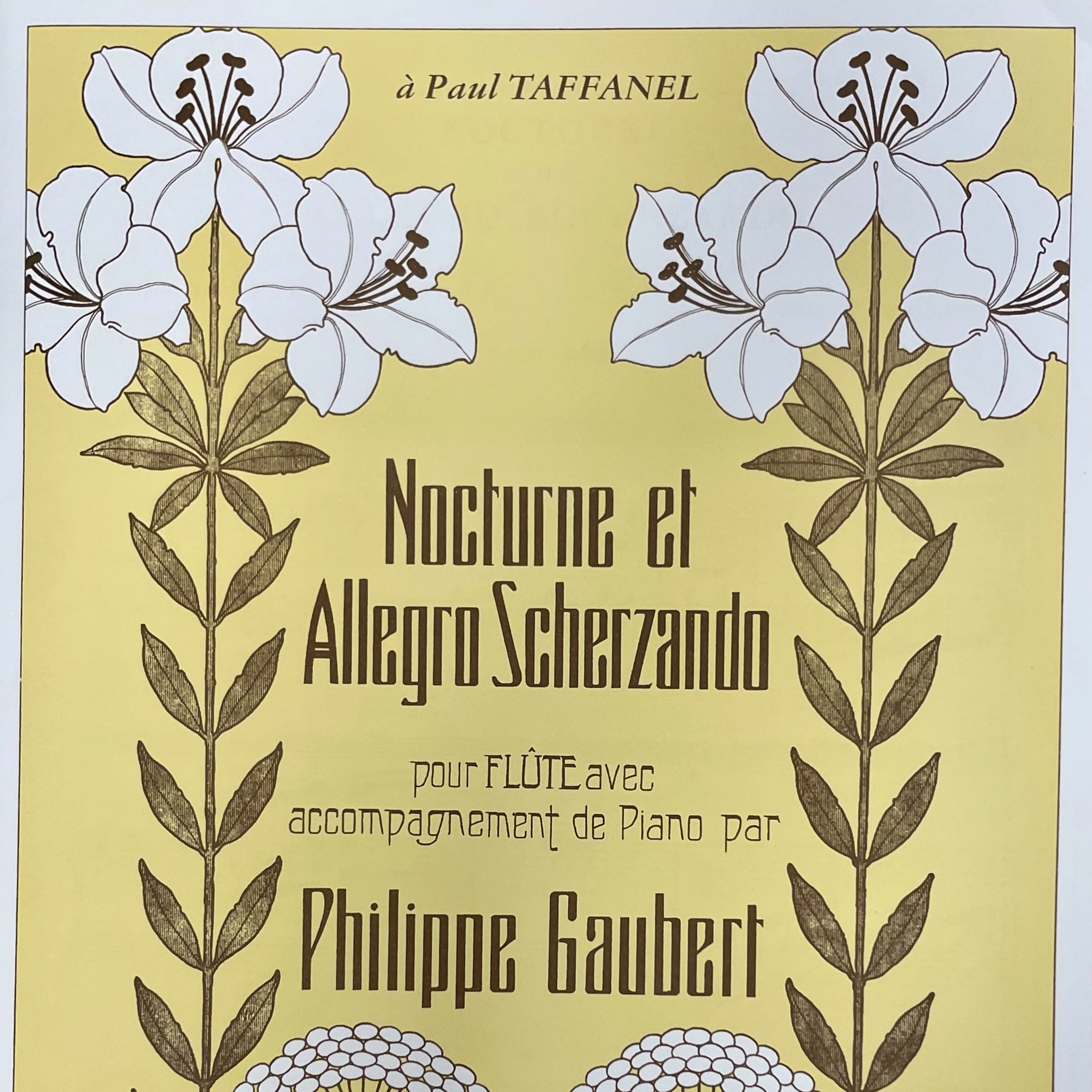 Nocturno Allegro Scherzando para flauta de Gaubert