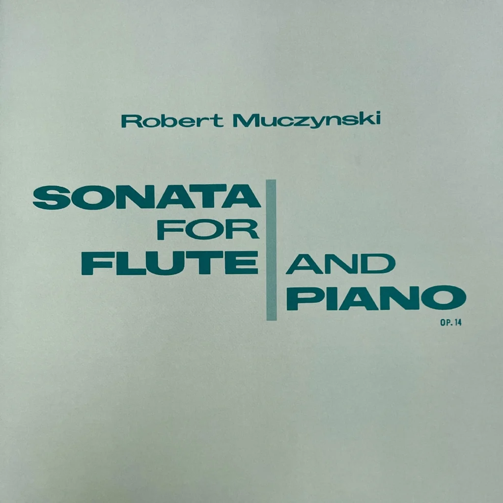 Sonata para Flauta de Muczynski