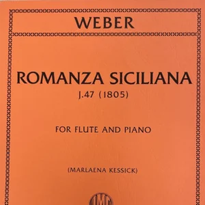 Romanza Siciliana para Flauta J 47 de Weber