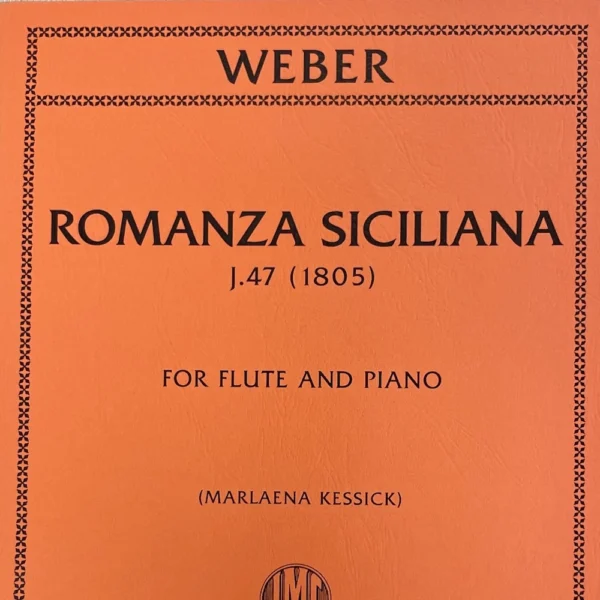Romanza Siciliana para Flauta J 47 de Weber