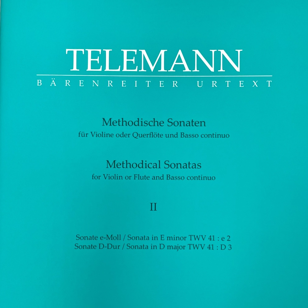 Sonatas metódicas II para Flauta de Telemann