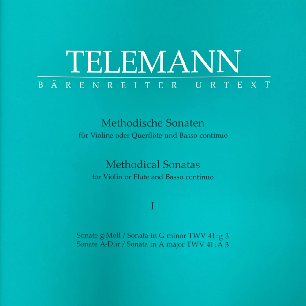 Sonatas metódicas I para Flauta de Telemann