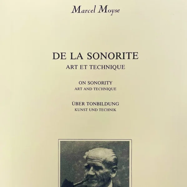De la Sonorite para Flauta de Marcel Moyse
