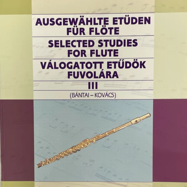 Estudios selectos para Flauta 3 de Bántai Kovacs
