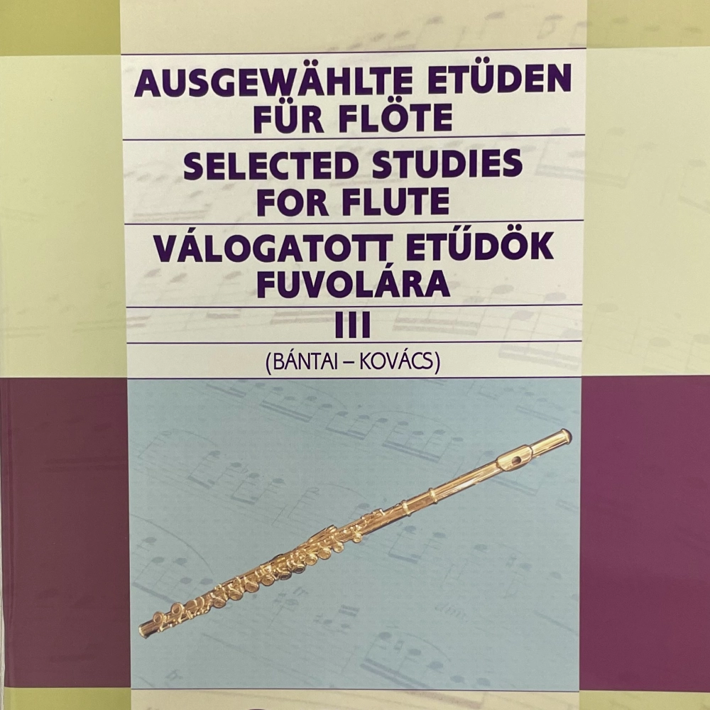 Estudios selectos para Flauta 3 de Bántai Kovacs
