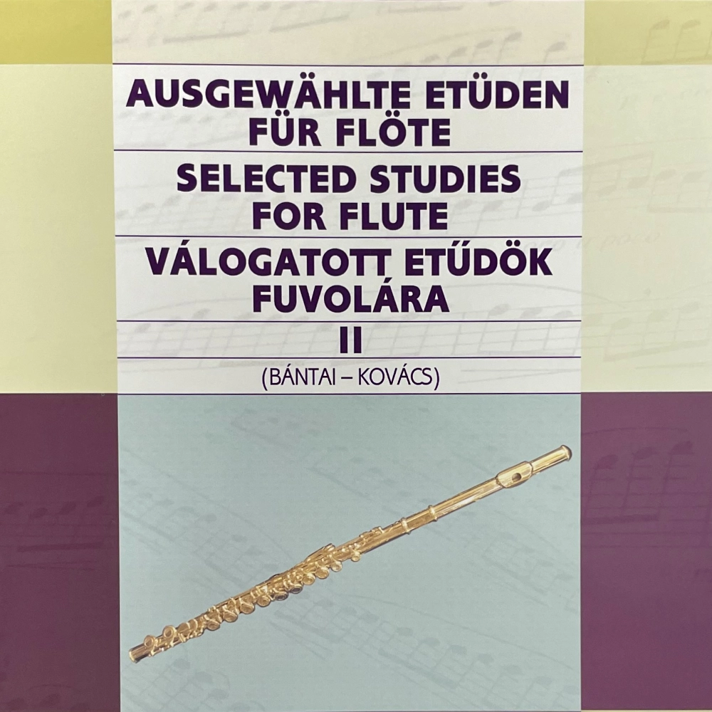 Estudios selectos para Flauta 2 de Bántai Kovacs