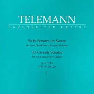 6 Sonatas canónicas para 2 Flautas de Telemann