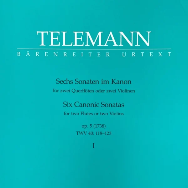 6 Sonatas canónicas para 2 Flautas de Telemann