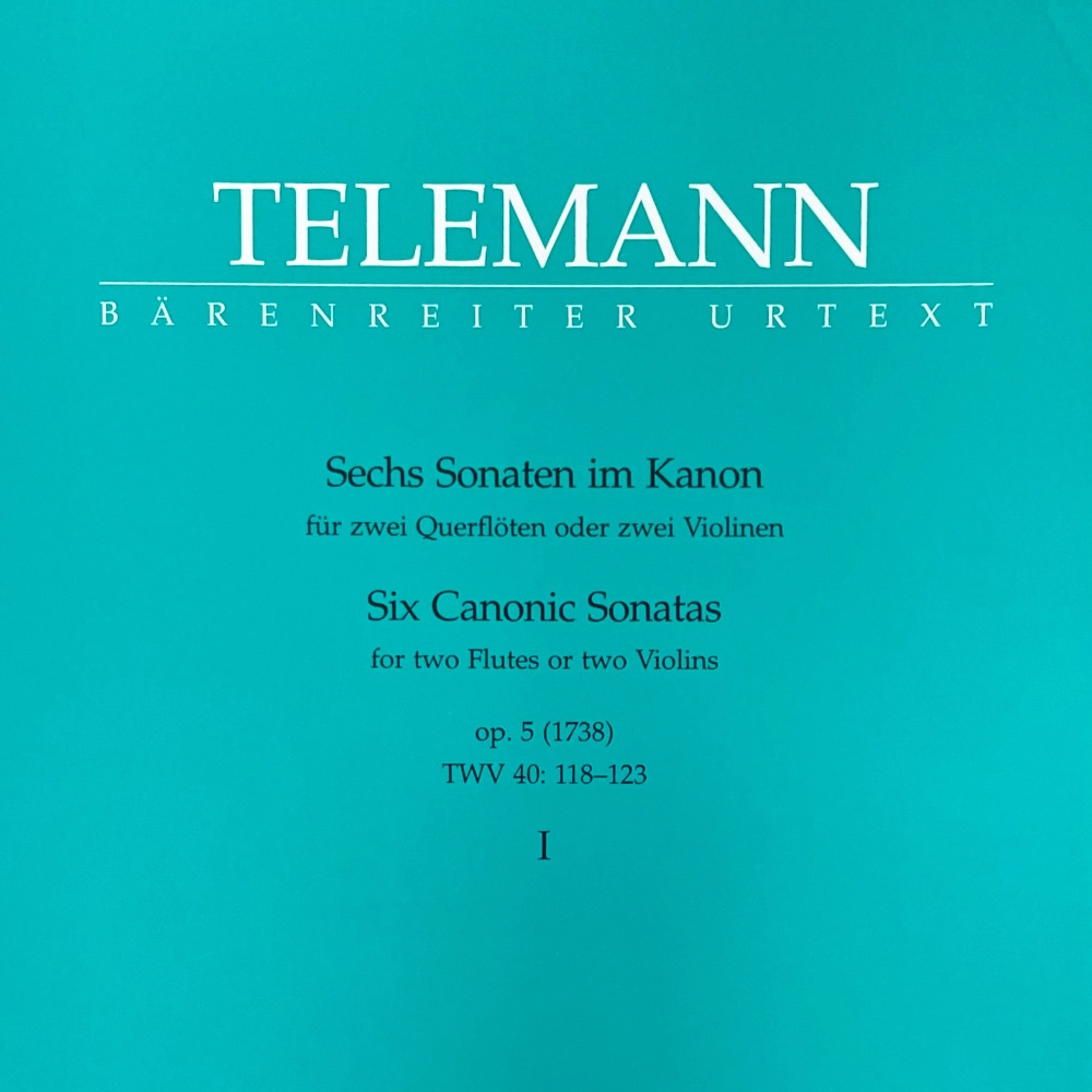 6 Sonatas canónicas para 2 Flautas de Telemann