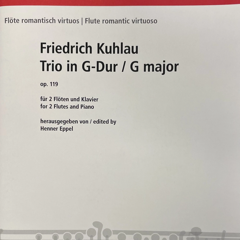 Trío en Sol mayor op. 119 de Kuhlau