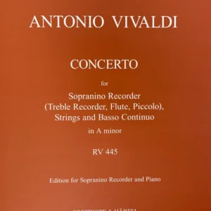 Concierto en La menor RV 445 para Flautín de Vivaldi