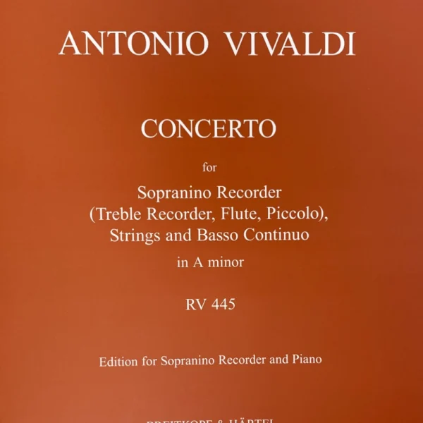 Concierto en La menor RV 445 para Flautín de Vivaldi