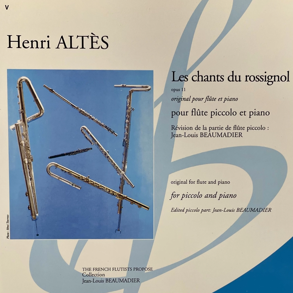 Los cantos del Ruiseñor para Flautín de Altès