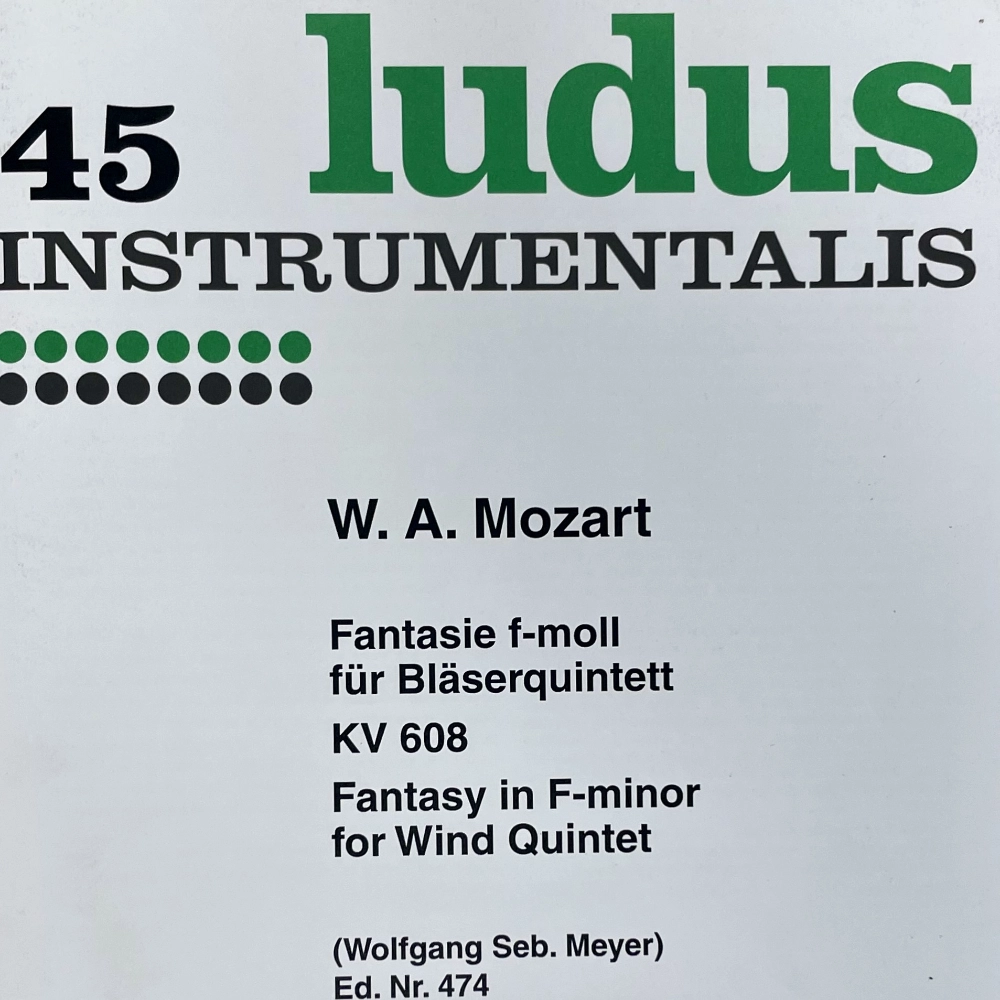Fantasía para Quinteto de viento de Mozart