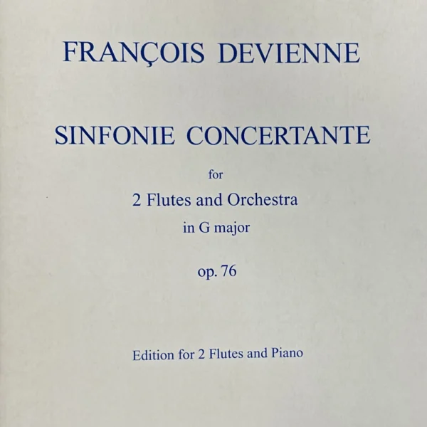 Sinfonía concertante para 2 Flautas en Sol Mayor de Devienne