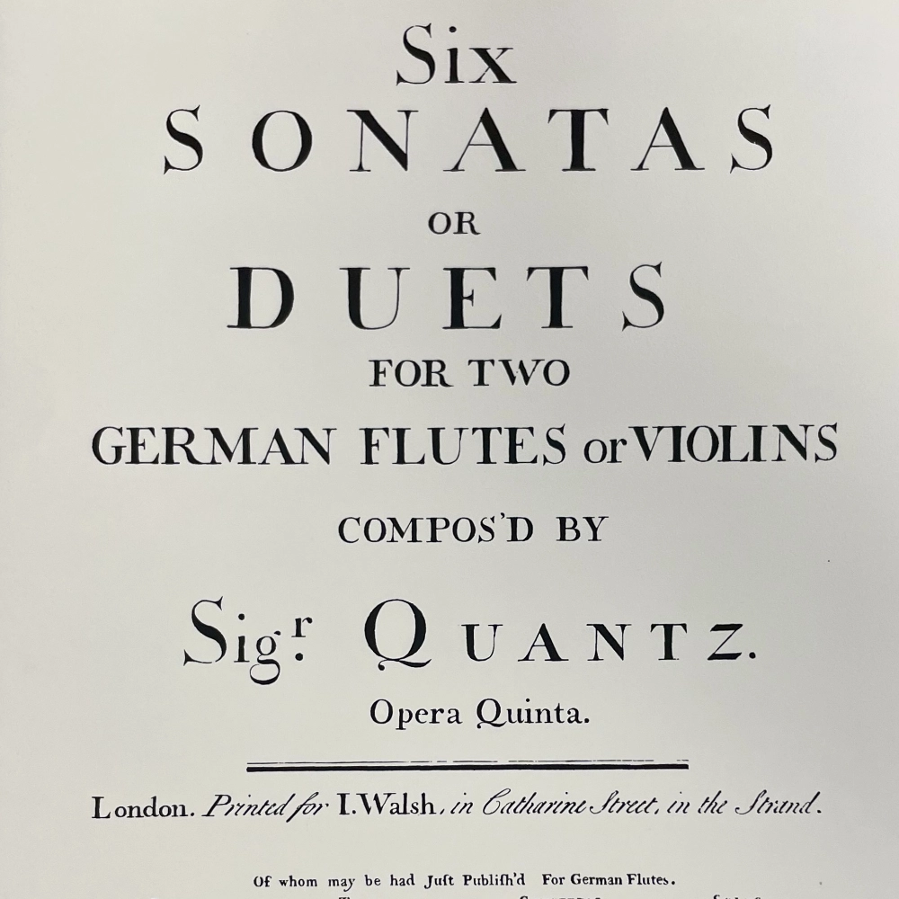 6 Sonatas para 2 Flautas de Quantz