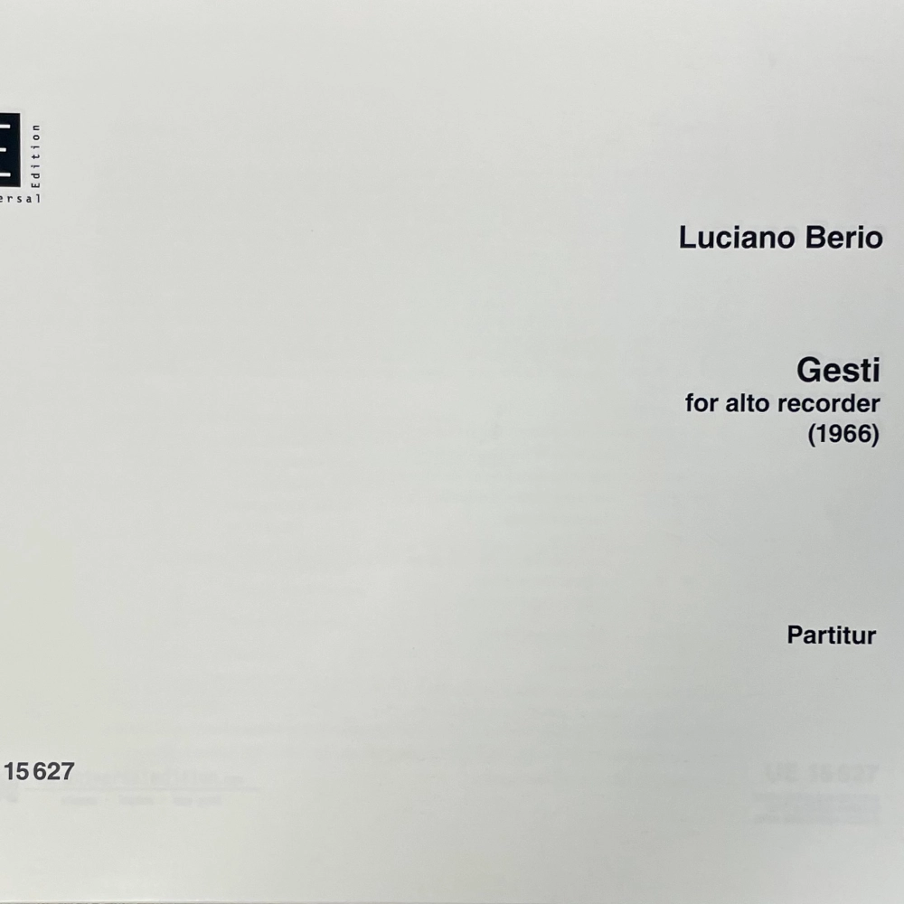 Gesti para Flauta Alto de Berio