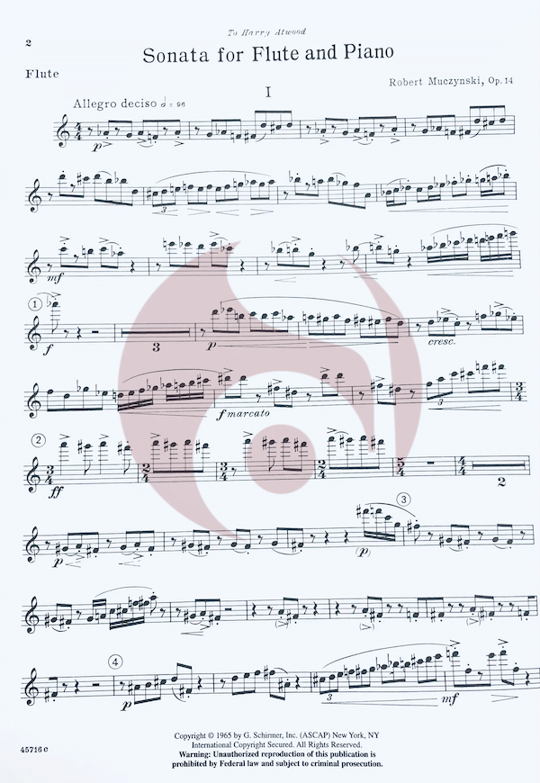 Muczynski flauta sonata