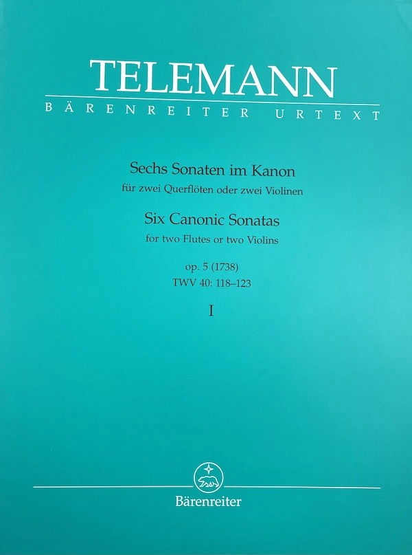6 Sonatas canónicas para 2 Flautas de Telemann