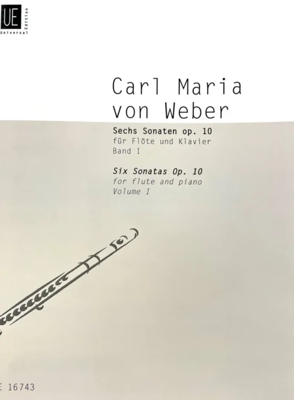 6 Sonatas para Flauta op 10 de Weber