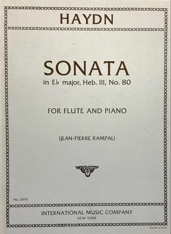Sonata para Flauta Mib Mayor de Haydn