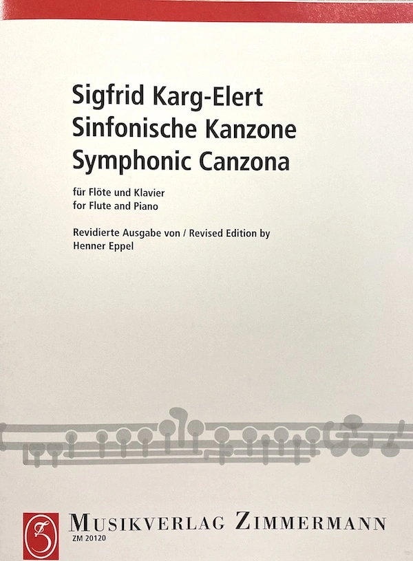 Sinfonische Kanzone para Flauta de Karg Elert