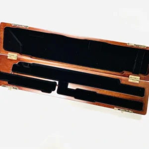 Estuche de madera para Flauta Travesera con pata de si