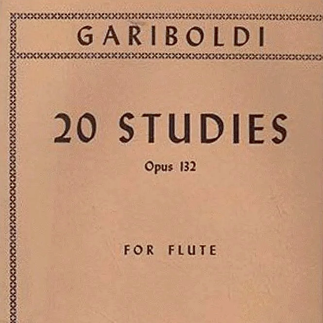 20 Estudios para flauta Op. 132 de Gariboldi