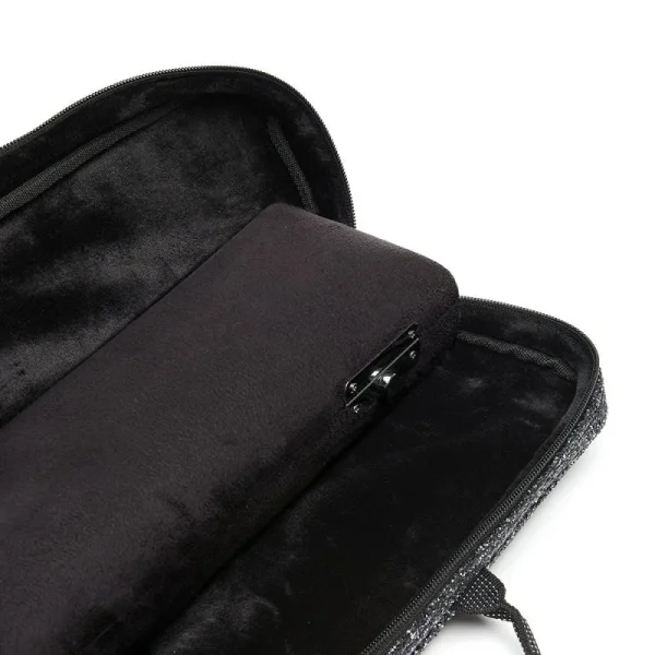 Funda beaumont flauta black sparcle